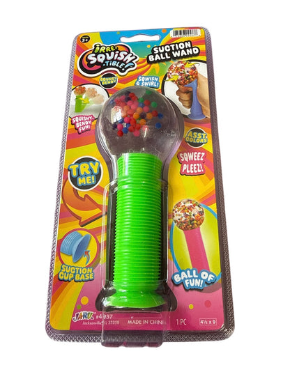 Squishy suction ball wand