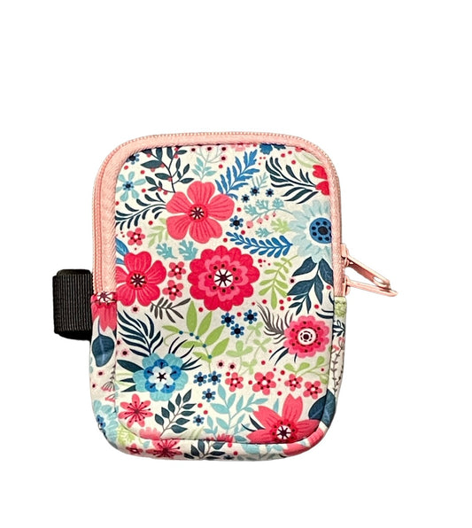 Pink floral Drinkware Pouch