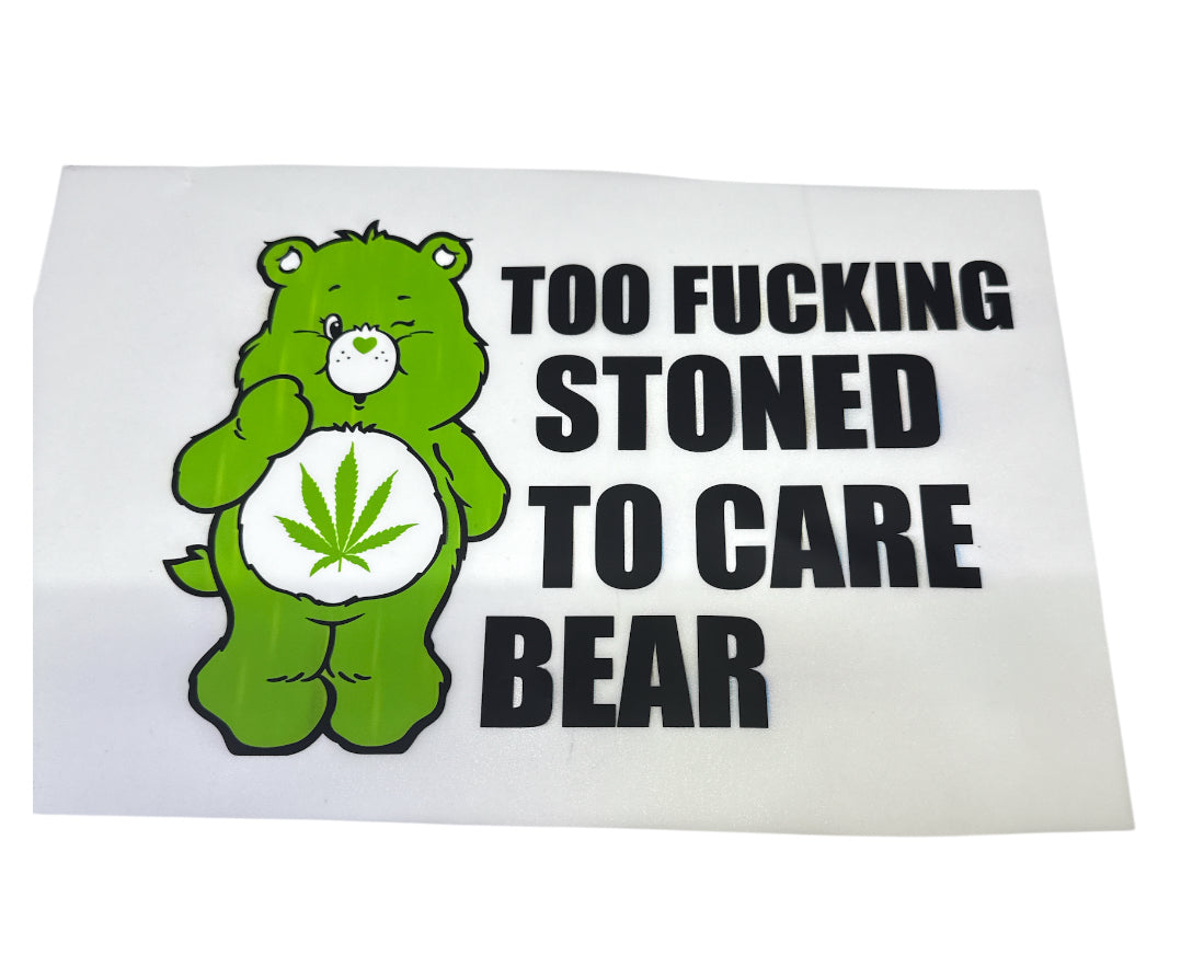 Swear bear stoned DTF Heat Transfer