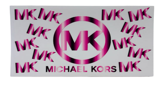 Michael Kors Pink and Black  Cup Transfer