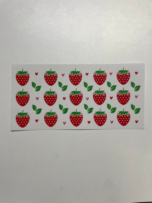 A lot of strawberries Cup Transfer