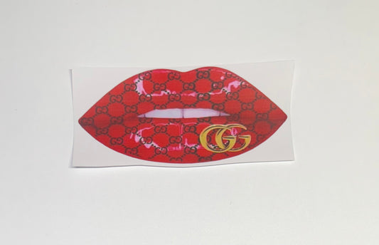 Gucci Red Lip UV Cup Transfer