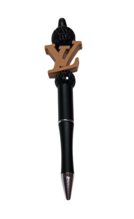 Lv brown/black Beaded pen