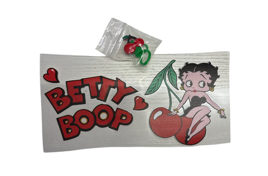 Cherry betty boop Transfer & Straw topper