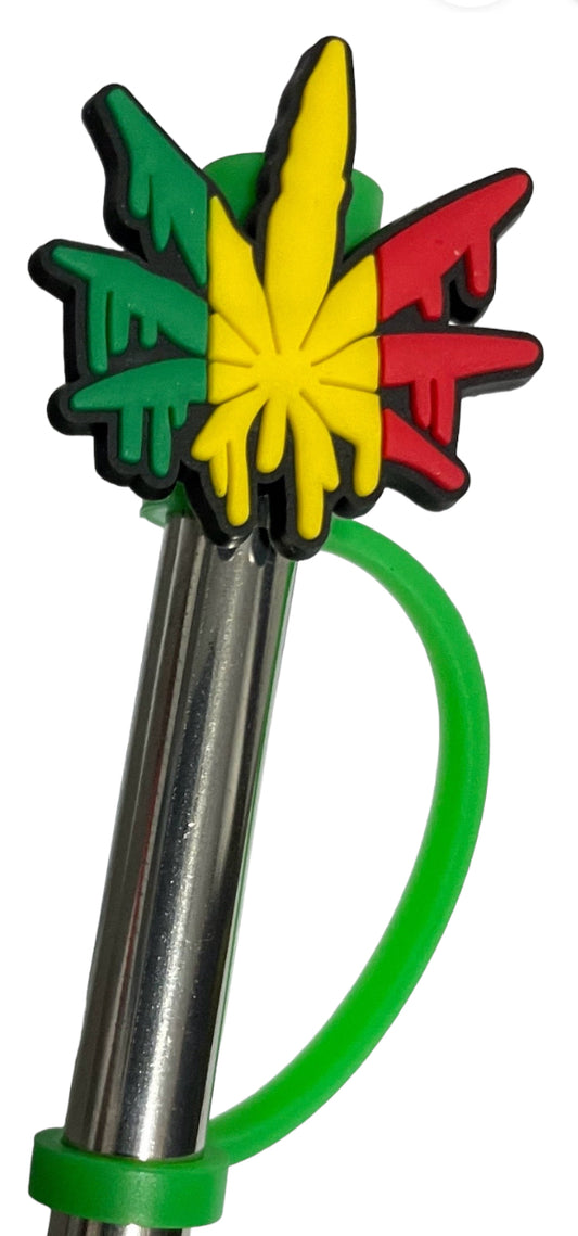 Green Red Yellow Weed Straw Topper