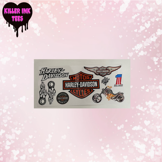 Harley Davidson Motorcycles Cup Transfer