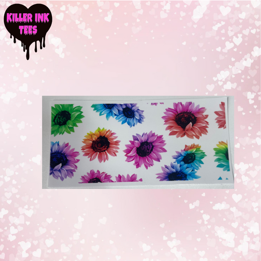 Colorful Flowers Cup Transfer