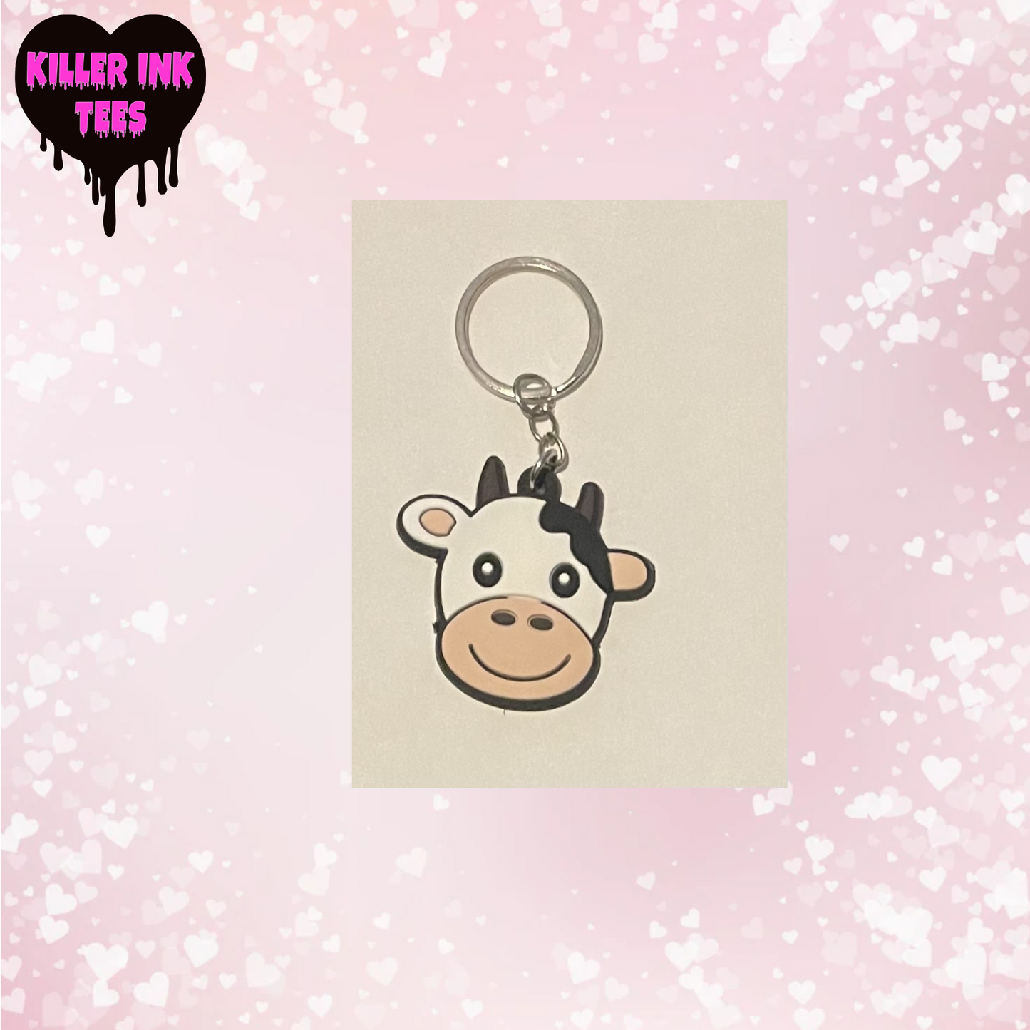 Cow Keychain