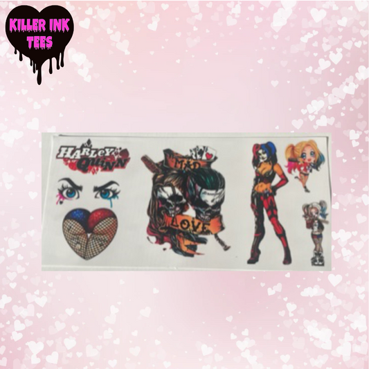 Harley Quinn Cup Transfer