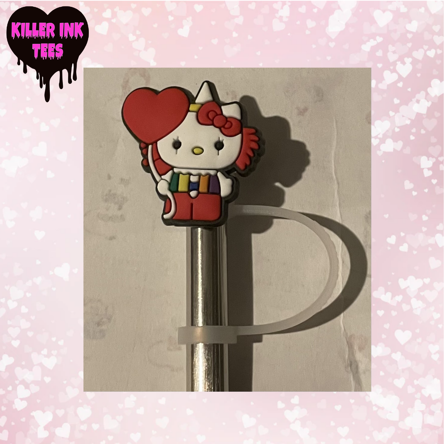 Hello Kitty Balloon Straw Topper