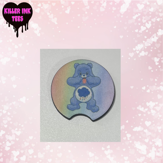 Mean Care Bear Cup Coaster For Vehicle