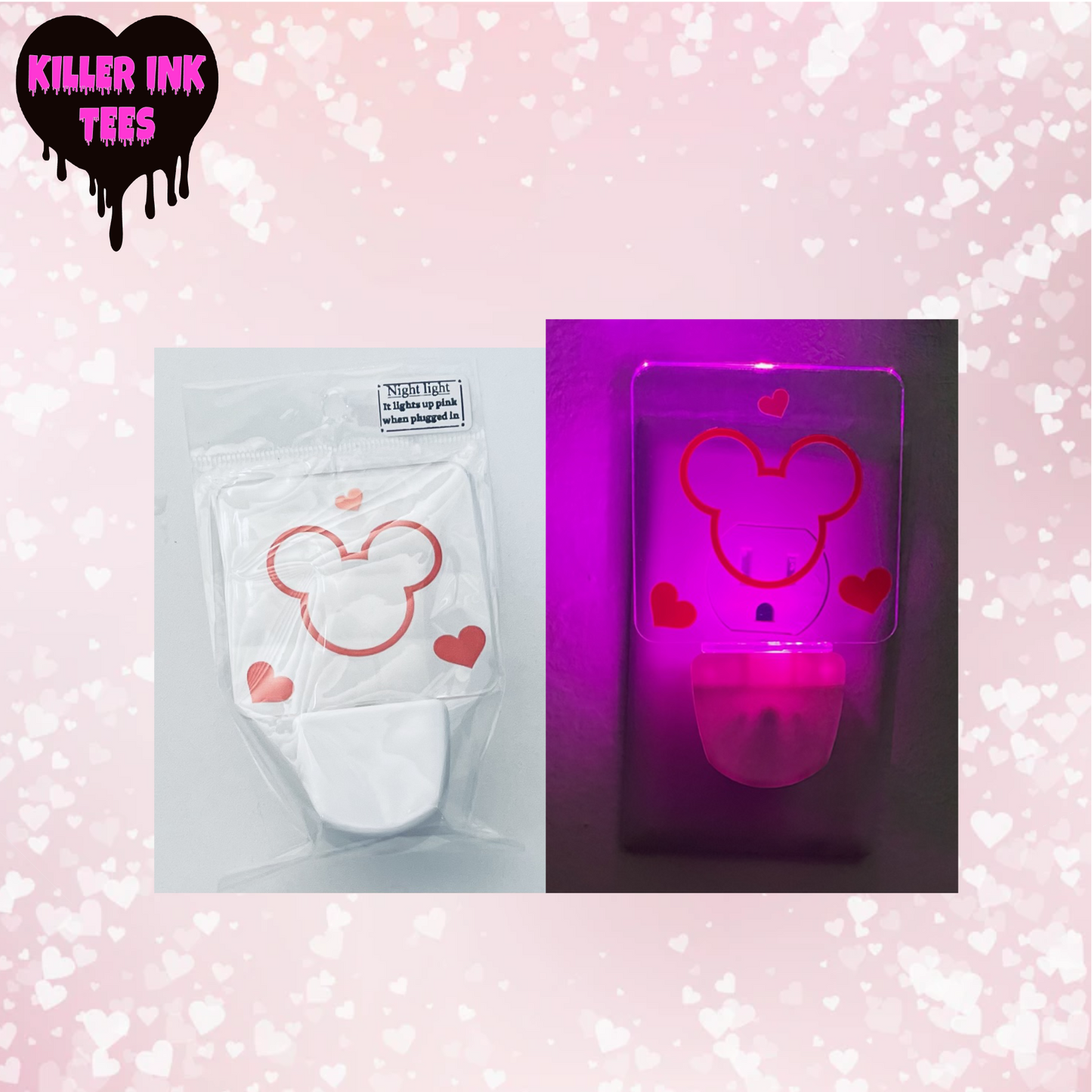 Mickey Mouse Pink Night Light