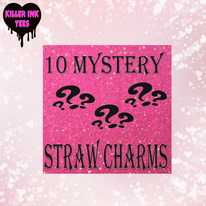 10 Mystery Straw Charms