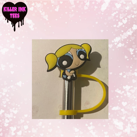 Bubbles Powerpuff Girls Straw Topper