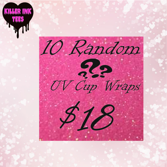 10 Mystery UV Cup Wraps