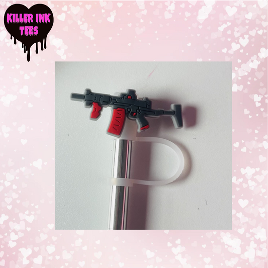 Red Gun Straw Topper